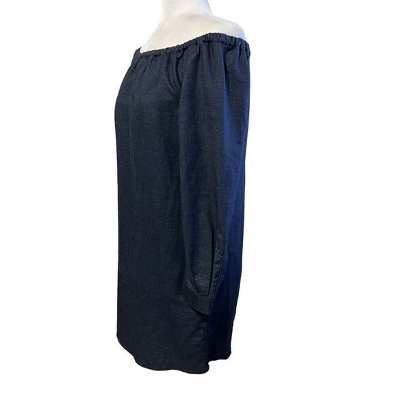 Rag & Bone Denim Off-The-Shoulder Small Mini Chambray Dress women’s - Picture 7 of 14